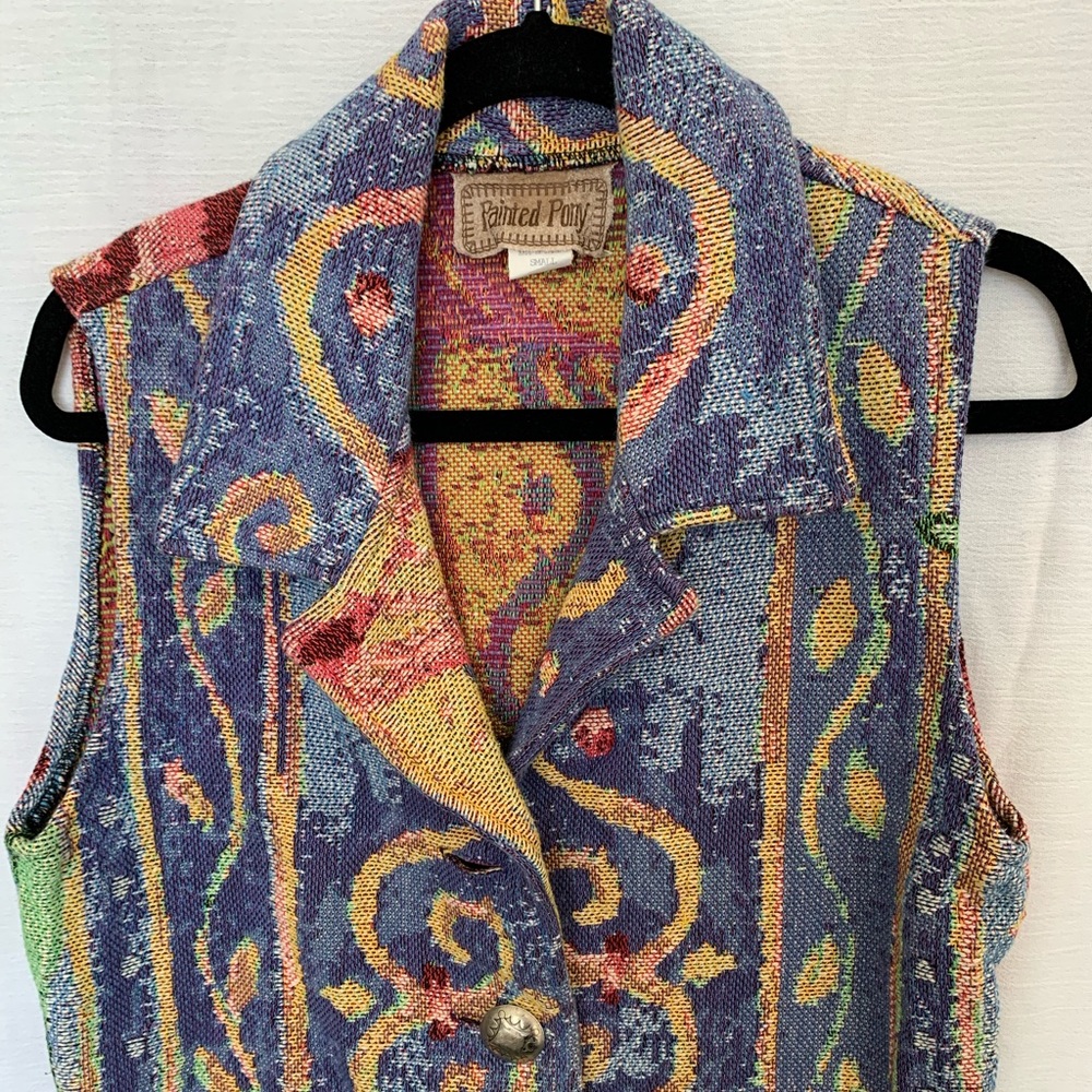 Painted Pony Sweater Vest - Vintage